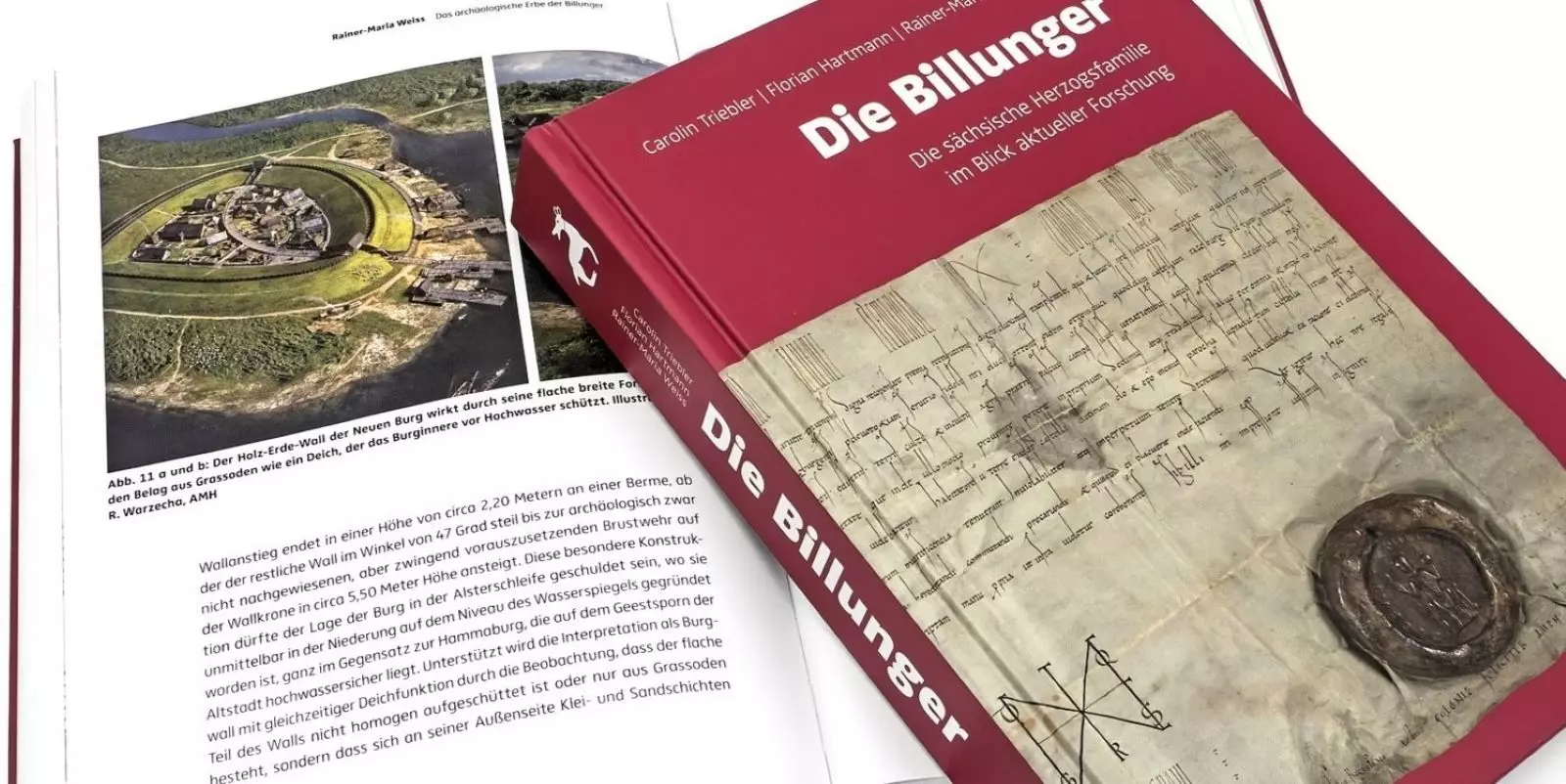 Nicht nur wegen der über 500 Seiten ist die 1,5 Kilo schwere Publikation „Die Billunger – Die sächsische Herzogsfamilie im Blick aktueller Forschung“ ein gewichtiges und lesenswertes Werk. Foto: AMH