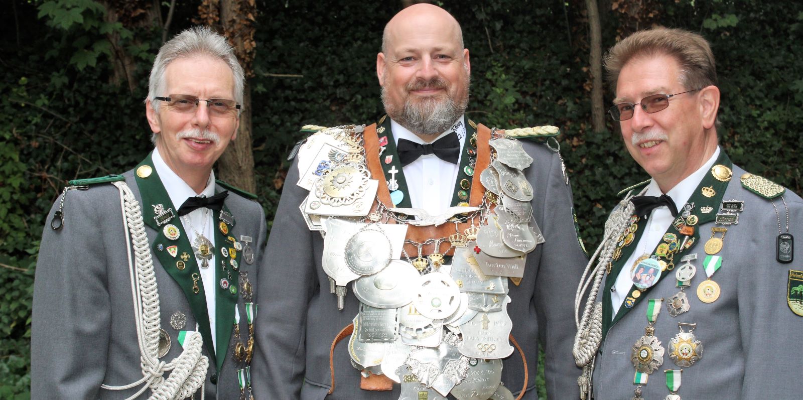 Stephan Klensang und seine Adjutanten Andreas Werth (links) und Bernd Lünsmann. Foto: SV Heimfeld