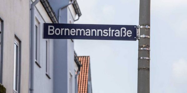 Straßenschild Bornemannstraße