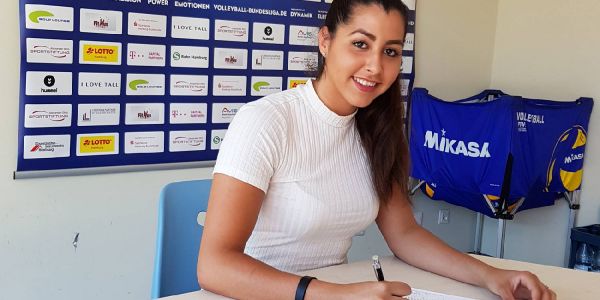 Jasmin Belguendouz setzt ihre Karriere in Neugraben fort. Foto: VTH Volleyball: Neustart für Jasmin Belguendouz in Neugraben