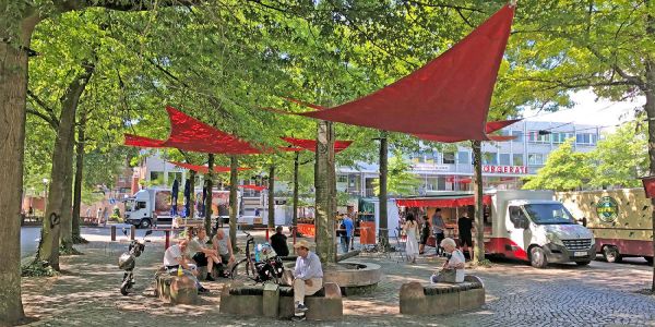 Und das bei der Hitzewelle: Harburgs Brunnen sprudeln nicht