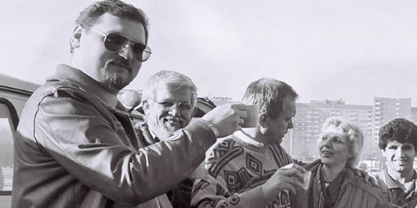 Harald Kürger 1989 an der Raststätte Stillhorn. Foto: André Zand-Vakili DRK-Vorstand Harald Krüger feiert 35-jähriges Dienstjubiläum