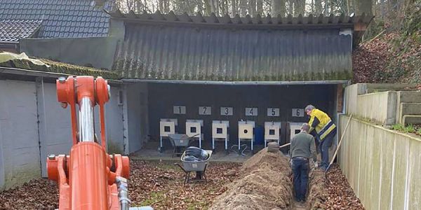 In den Moderniesierungsarbeiten steckt viel Eigenleistung. Foto: pr Rönneburger Schützen nutzten Coronapause für Modernisierung