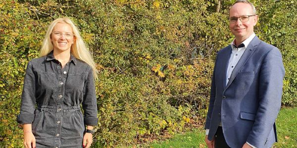Ronja Schmager und Sören Schumacher sind die neue Doppelspitze im Kreisvorstand der Harburger SPD. Foto: pr Sören Schumacher und Ronja Schmager sind neue Spitze der Harburger SPD