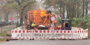 Noch ein Wasserrohrbruch: Außenmühlendamm voll gesperrt