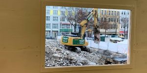 „Baustellen-Watching“ am Bolero: Plexiglas-Fenster sorgen für Durchblick