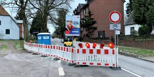Schock für Autofahrer: Friedhofstraße bleibt noch bis Ende März gesperrt
