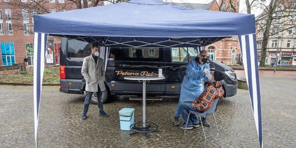 Doch nur ein Bus für Schnelltestungen in Harburg und Neugraben