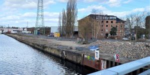 Binnenhafen: Sanierung der alten Kaimauer am Treidelweg steht bevor