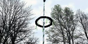 Nach einem Jahr Pause: In Marmstorf wurde wieder der Maibaum aufgestellt