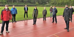 Finanzsenator bei der HNT: Sportplatz Opferberg soll Sportpark werden