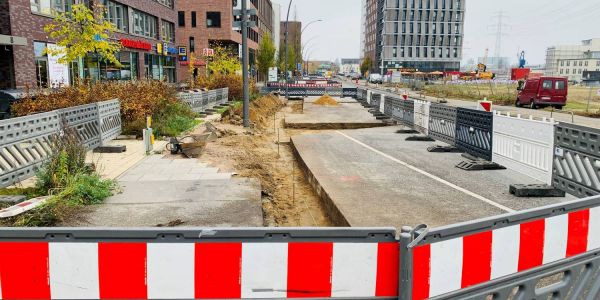 Binnenhafen: Einmündungen Theodor- Yorck-Straße und Schellerdamm gesperrt
