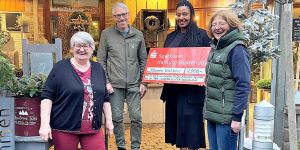 Für den Kinderteller: Blumen Kaiser und backende Kundin spenden 2.000 Euro