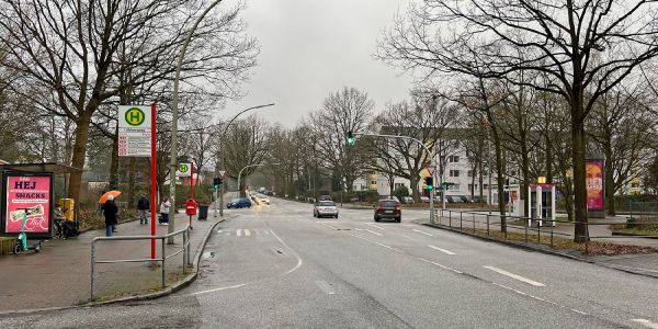 Die Kreuzung Eißendorfer Straße Ecke Weusthoffstraße. Foto: André Zand-Vakili "Beinaheunfälle": Wahrnehmung und Realität klaffen auseinander