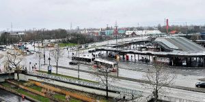 Harburgs neuer Busbahnhof: Die Vorhut legt jetzt schon los