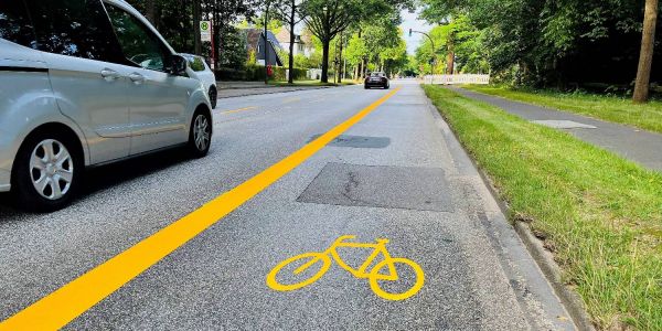 Bauarbeiten Bremer Straße: Radfahrer müssen einen Monat auf die Fahrbahn