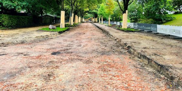 Alles neu an der Denickestraße: Hier entsteht auch ein Stück der Veloroute 11