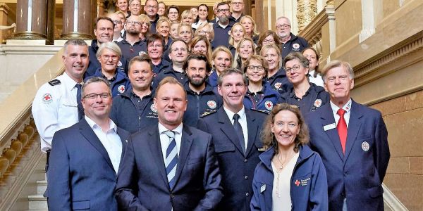 Empfang im Rathaus: DRK-Kriseninterventionsteam feiert Jubiläum