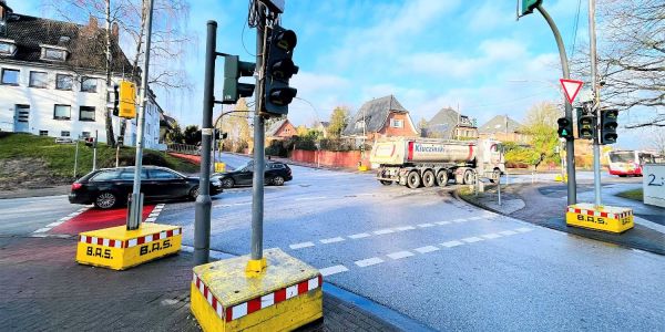 Bauarbeiten im Marmstorfer Weg: Behinderungen bis Ende Januar