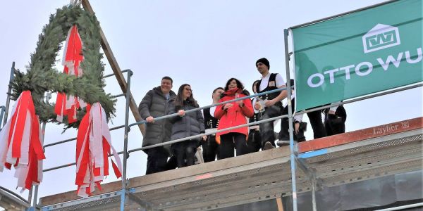 Richtfest am Quartiershaus: Rohbau des 8-Millionen-Euro-Projekts ist fertig