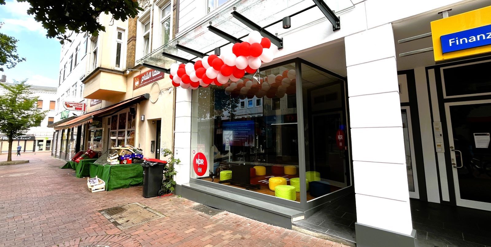 Pop-Up-Studio des NDR in der Bremer Straße für Deutschen Radiopreis nominiert