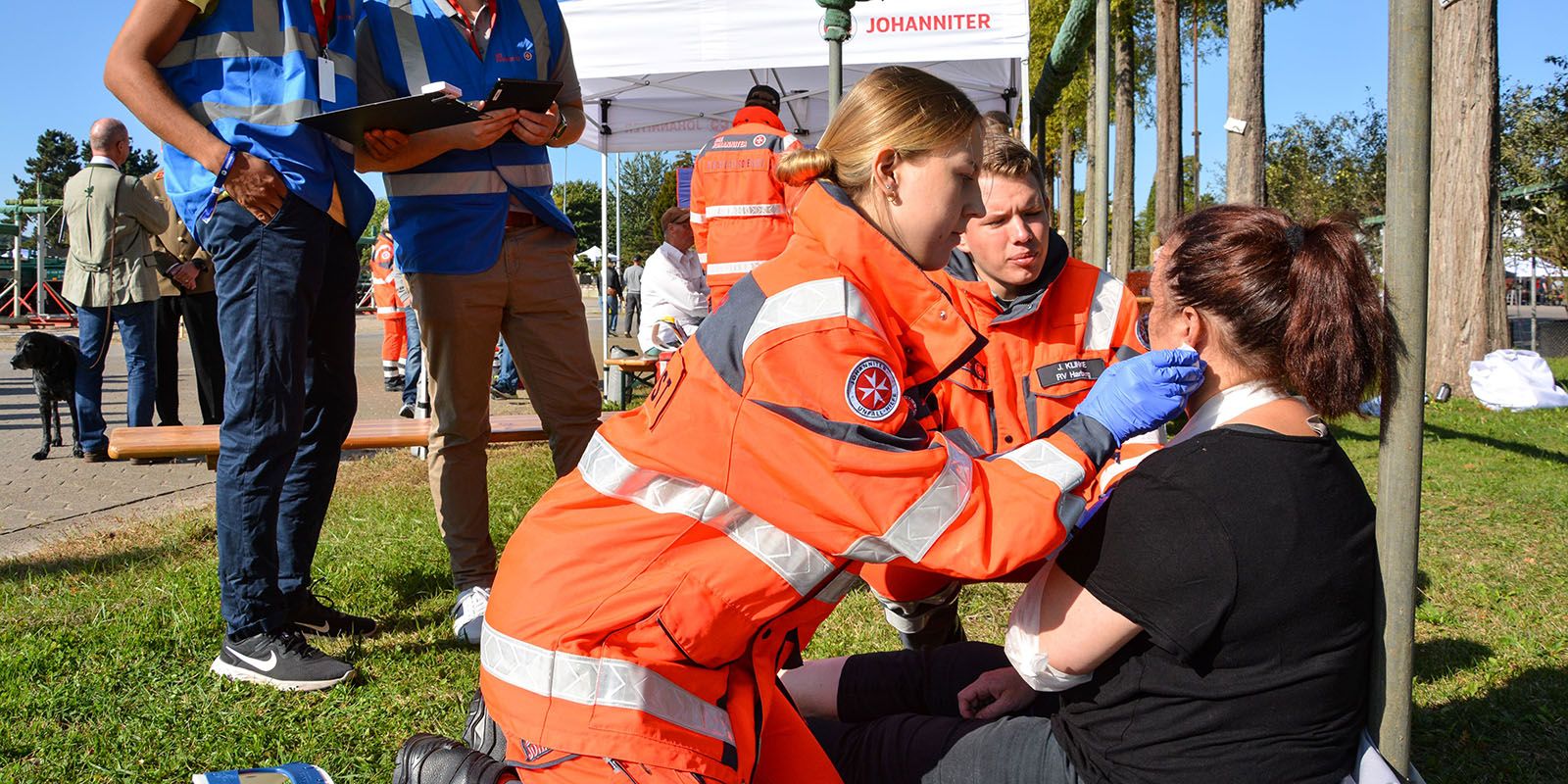Bei dem Wettkampf mussten die Rettungsteams ihre Fähigkeiten beweisen. Foto: pr