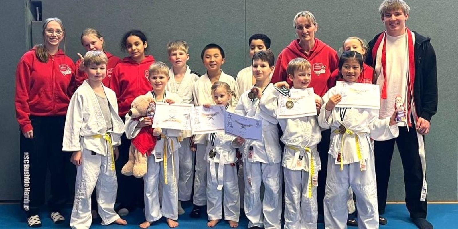 Beim Einladungsturnier des WTSV Concordia starteten insgesamt neun junge Nachwuchsjudoka des KSC. Foto: privat Beim Einladungsturnier des WTSV Concordia starteten insgesamt neun junge Nachwuchsjudoka des KSC in Wandsbek. Foto: privat