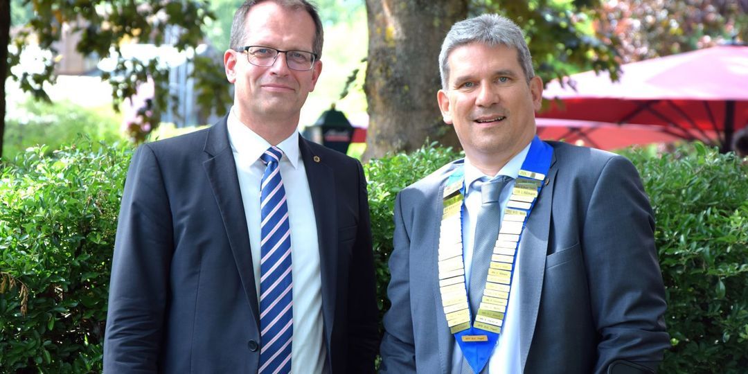 Amtswechsel bei den Rosengarten Lions: Andreas Baumann für Michael Höbig