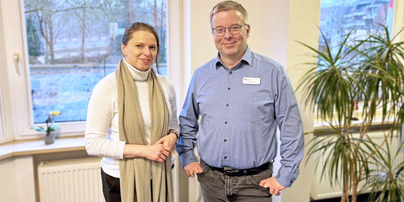 Zu Gast beim Harburger DRK: Wirtschaftssenatorin Melanie Leonhard