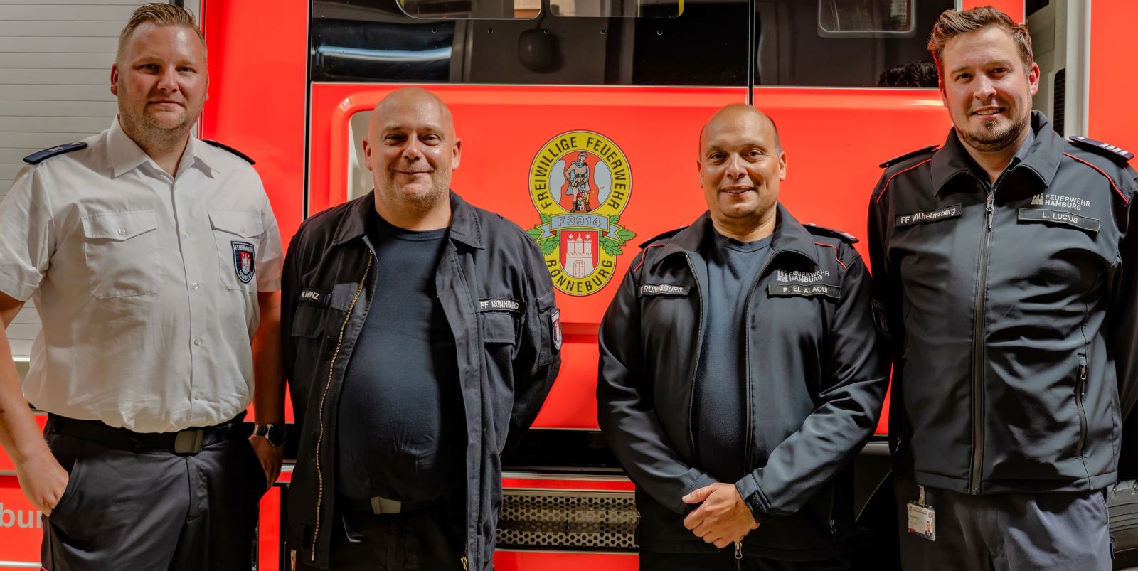 Neue Wehrführung bei der Freiwilligen Feuerwehr Rönneburg. Foto: pr