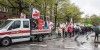 Demo im Regen: 200 kamen zur Mai-Kundgebung in Harburg