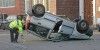 Steinwerder: Überschlag bei Verkehrsunfall verlief glimpflich