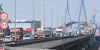 Ladung verrutscht: Lkw blockiert Köhlbrandbrücke und sorgt für Staus