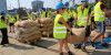 Löschevent im Binnenhafen: 60 Tonnen Segel-Kaffee entladen