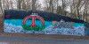 Weihnachts-Graffiti an der Kuhtrift in diesem Jahr ganz im Mainstream