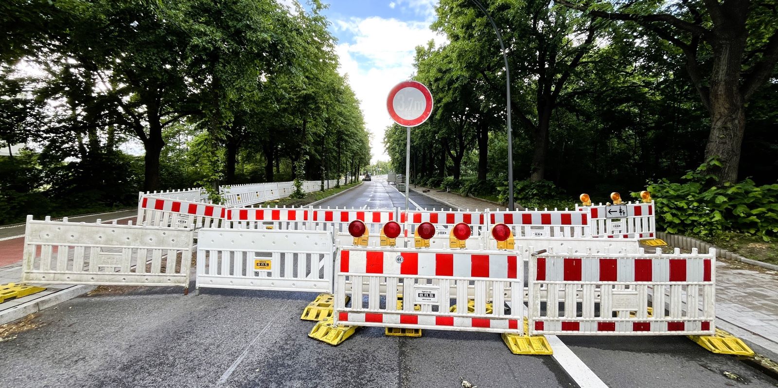 Sperrung der Hannoverschen Straße