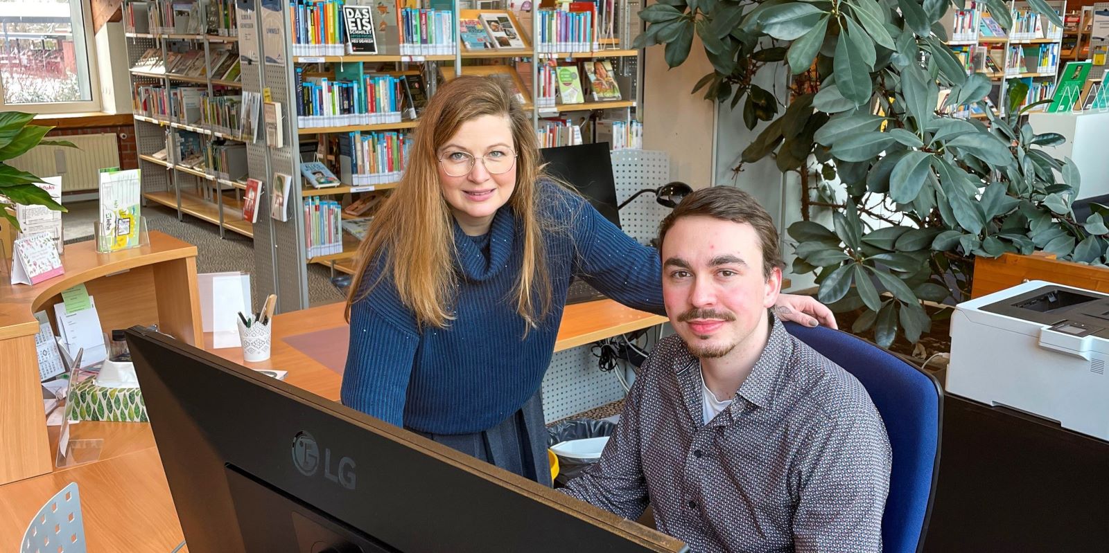 Sarah Vogler und Milan Rösner. Foto: Gemeinde Seevetal 