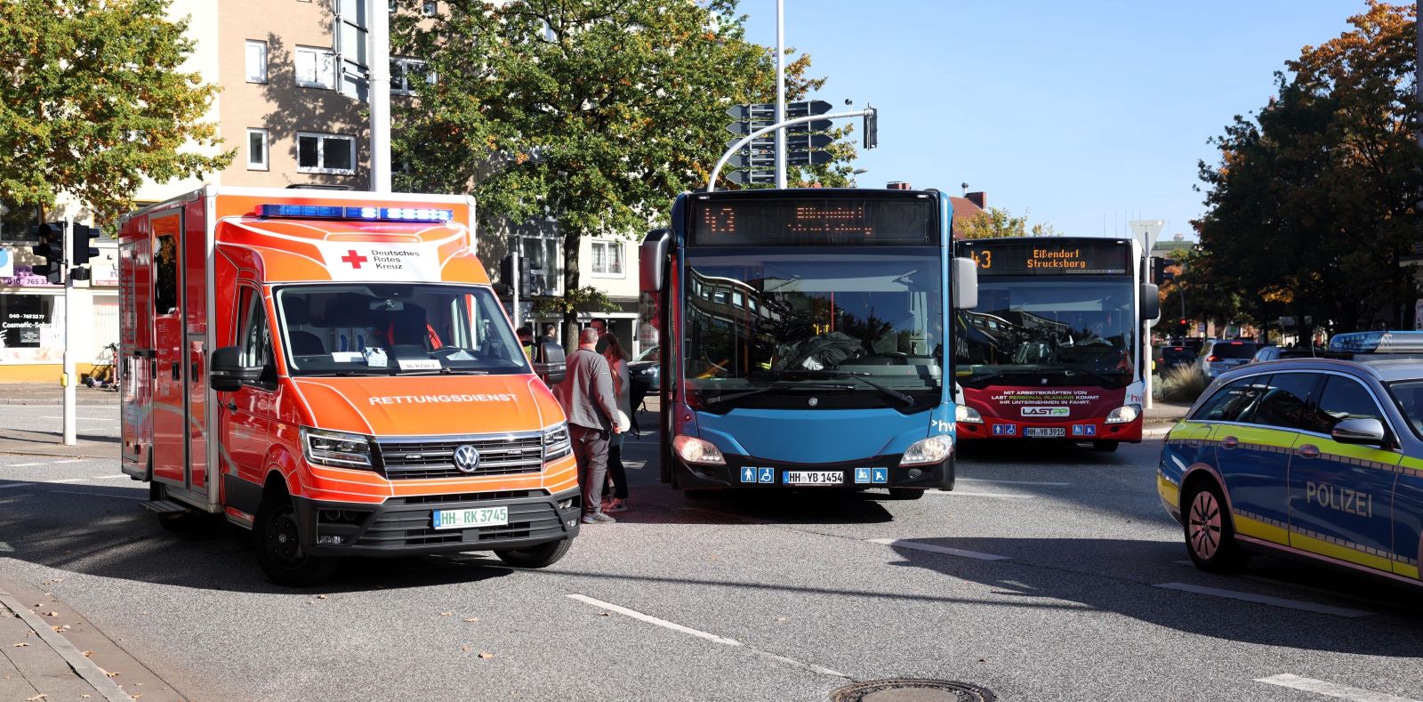 Am Montagnachmittag ist es am sogenannten Finanzamtsknoten zu einem Unfall zwischen einem Linienbus und einem Radfahrer gekommen. Foto: Lenthe-Medien/Reimer