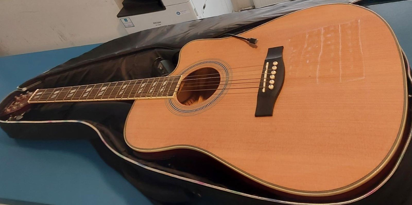Die gestohlene Gitarre konnte seinem Besitzer zurückgegeben werden. Foto: Bundespolizei