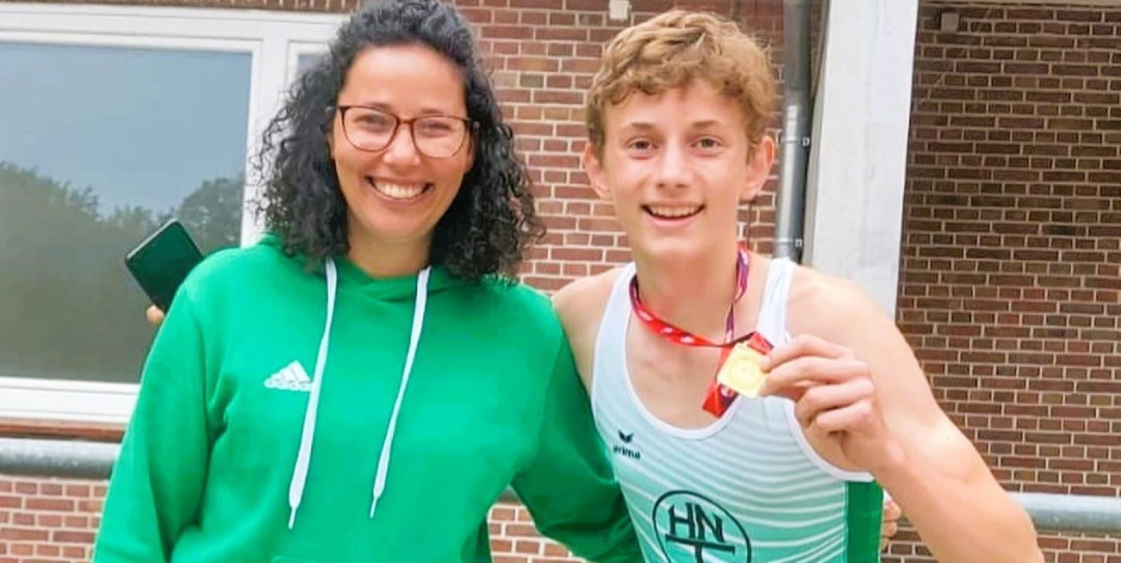 Freude über die Medaille