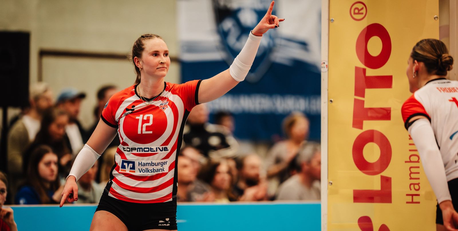 Die US-Amerikanerin Hannah Ammerman fällt verletzt für das das erste TV-Spiel der Geschichte des ETV in der Neugrabener CU Arena aus.  Foto: Justus Stegemann