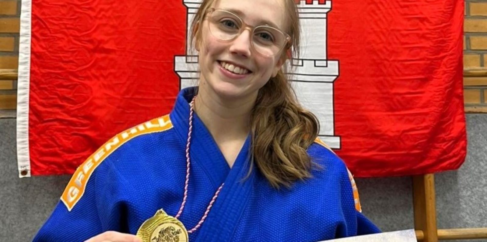 Das Eißendorfer Judo-Nachwuchstalent Linda Jean Geerdts vom KSC Bushido hat den U21-Titel der Hamburger Meisterschaften gewonnen. Foto: pr