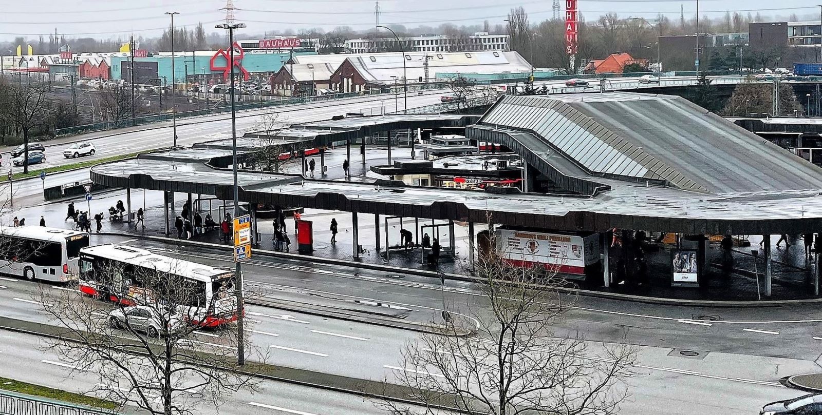 Der Neubau der Busanlage Harburg ist eines der zentralen Projekte der Hamburger Hochbahn AG im Hamburger Süden.  Foto: Christian Bittcher